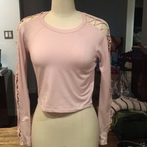 Crop T-shirt long sleeved never  been worn